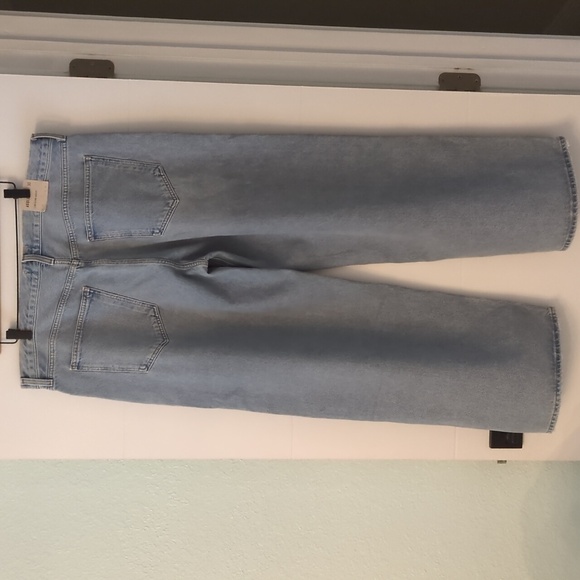 Agolde Low Sling Baggy Mid Rise Straight Relaxed Fit Light Blue Women's Jeans 33 - Picture 7 of 12